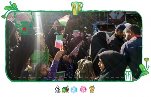 خانواده بزرگ شهید چمران راهپیمایی 13 آبان