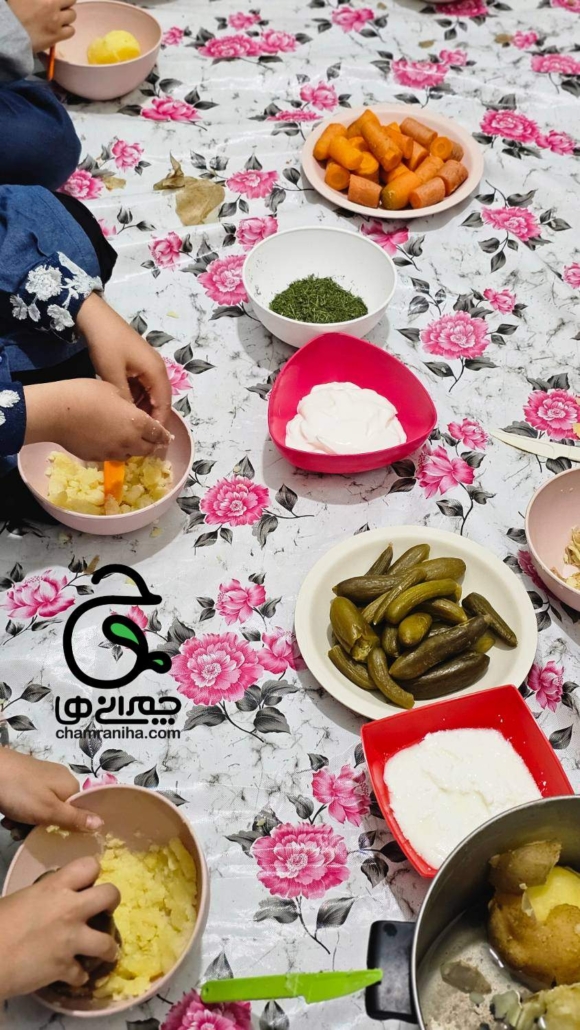 خانواده بزرگ شهید چمران یادگیری مهارتهای زندگی با سالاد سیب زمینی در مدرسه Image of 1 22 580x1030 خانواده بزرگ شهید چمران یادگیری مهارتهای زندگی با سالاد سیب زمینی در مدرسه